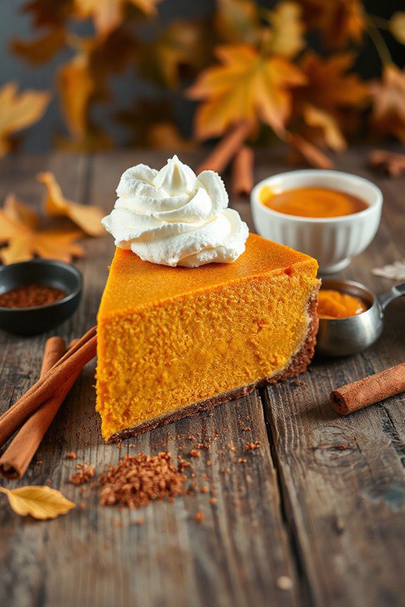 pumpkin cheesecake with spices