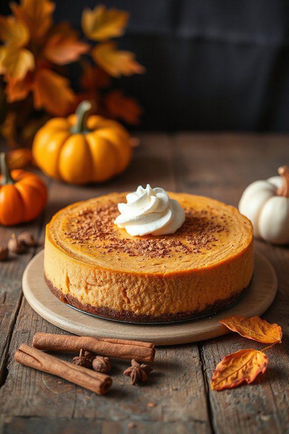pumpkin cheesecake with spices
