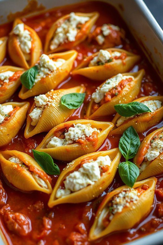 pumpkin filled pasta shells