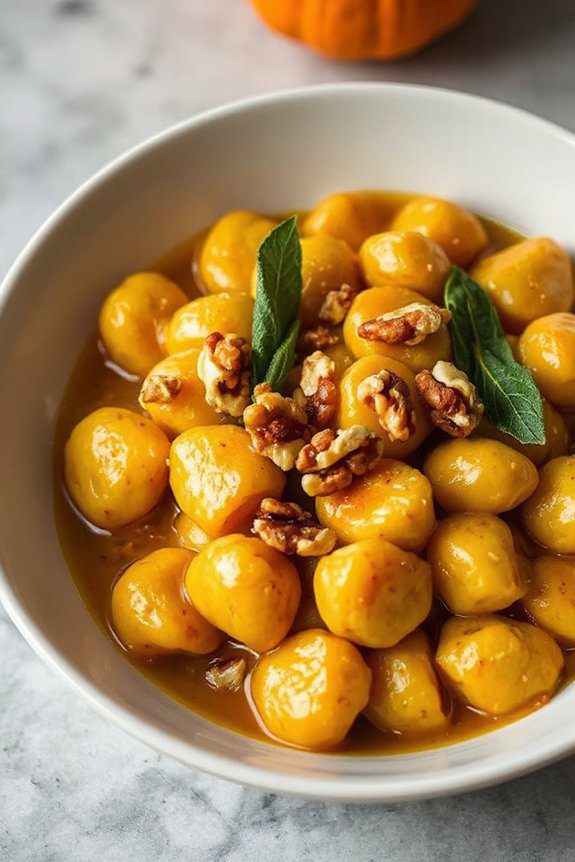 pumpkin gnocchi brown butter delight