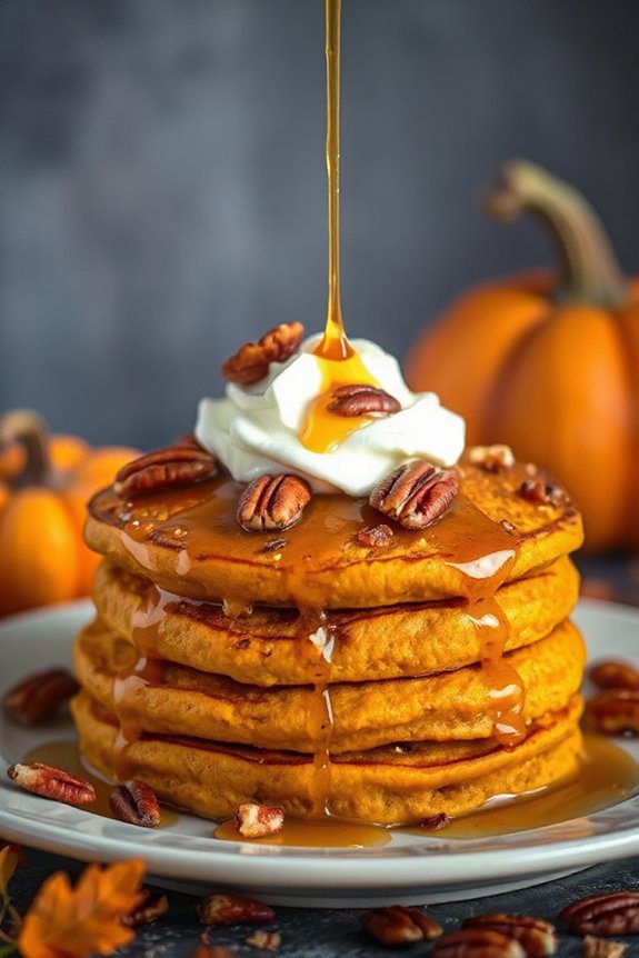 pumpkin pancakes with spices
