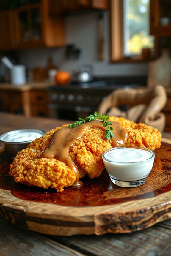 ranch seasoned crispy fried steak