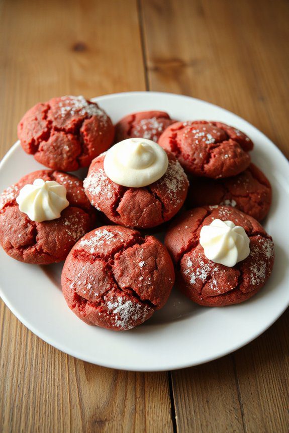 red velvet cookies delightfully enchanting