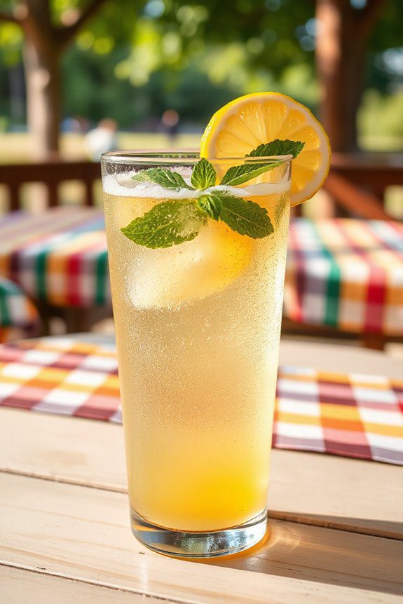 refreshing beer lemonade cocktail