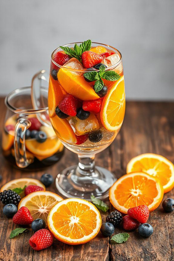 refreshing fruit infused beer cocktail