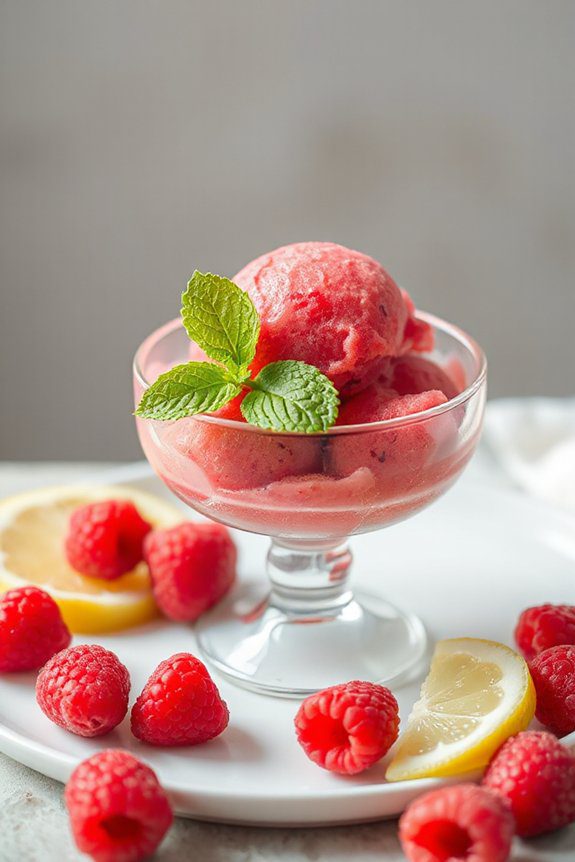 refreshing raspberry frozen delight