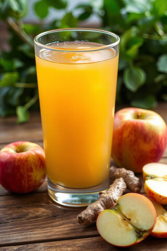 revitalizing apple ginger juice