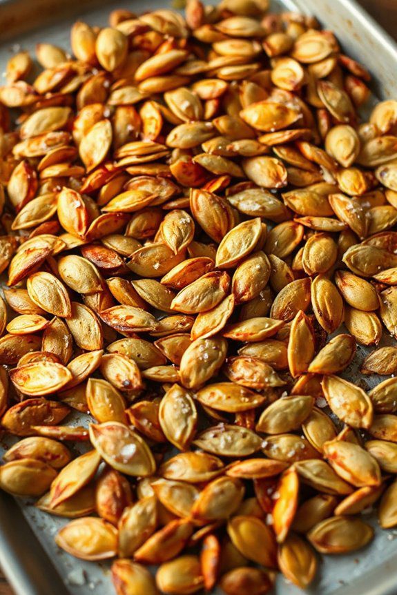 roasted seeds with seasonings