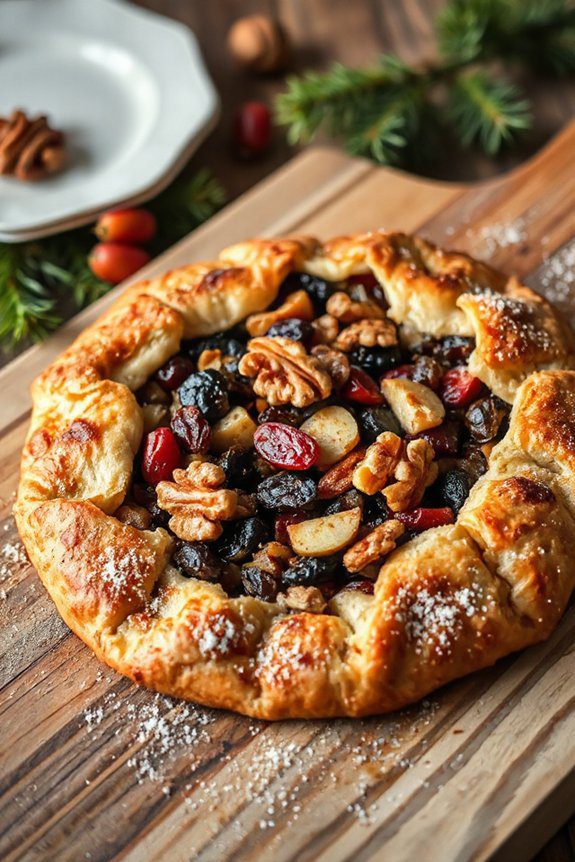 rustic spiced fruit galette