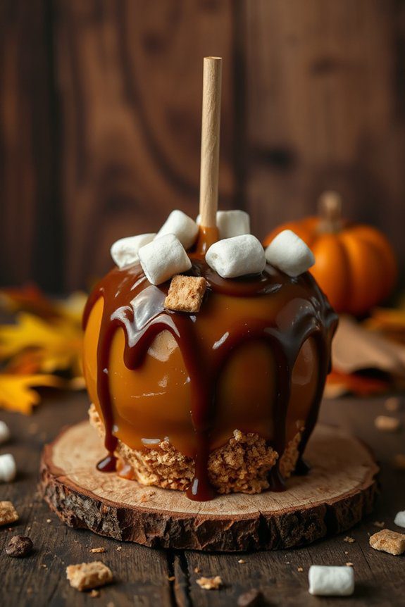 s mores caramel apple treats
