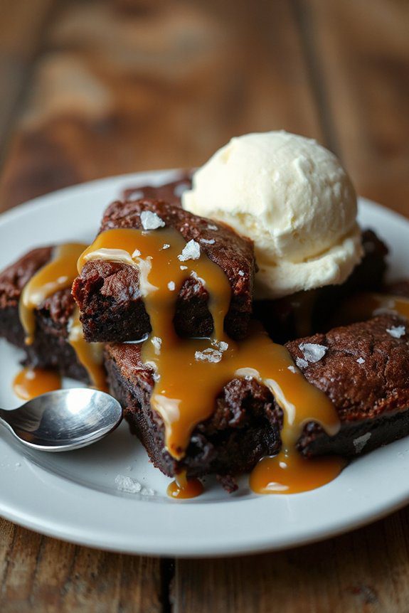 salted caramel chocolate brownies