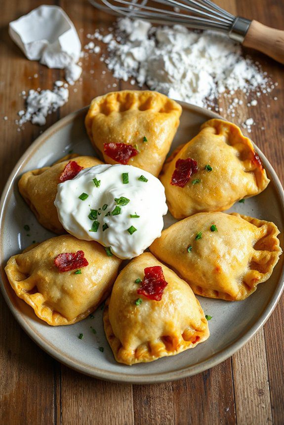 savory bacon cabbage dumplings
