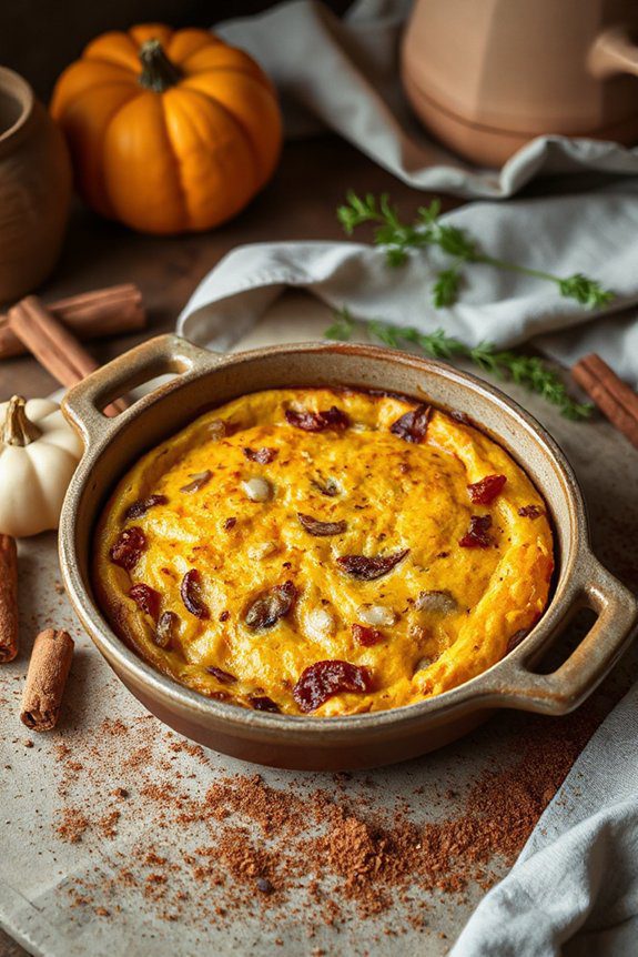 savory pumpkin spice frittata