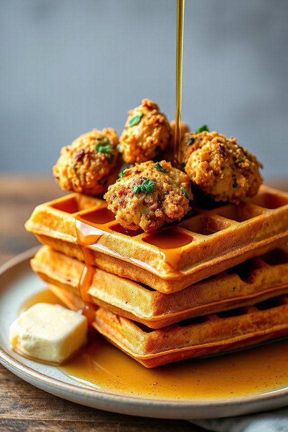 savory sweet potato waffles