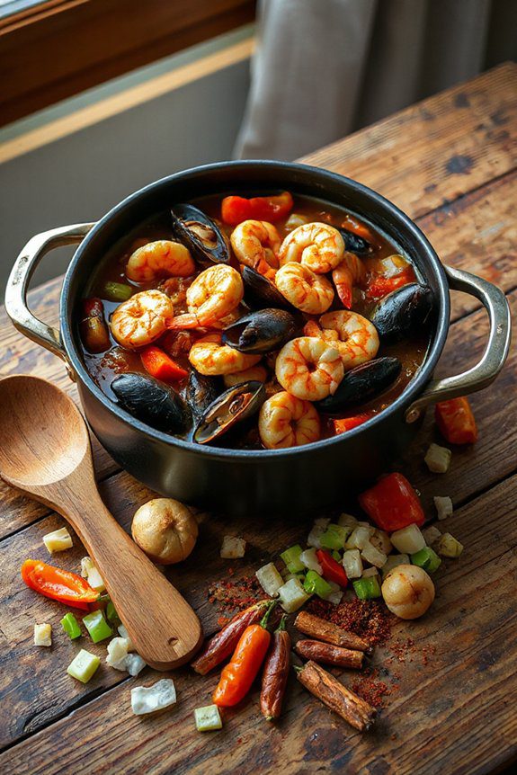 seafood gumbo jambalaya fusion
