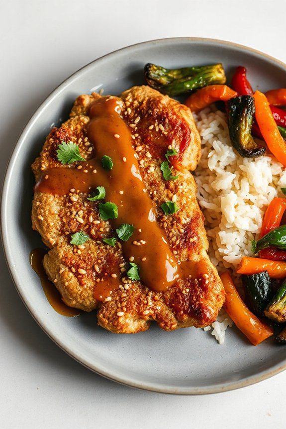 sesame ginger chicken steak