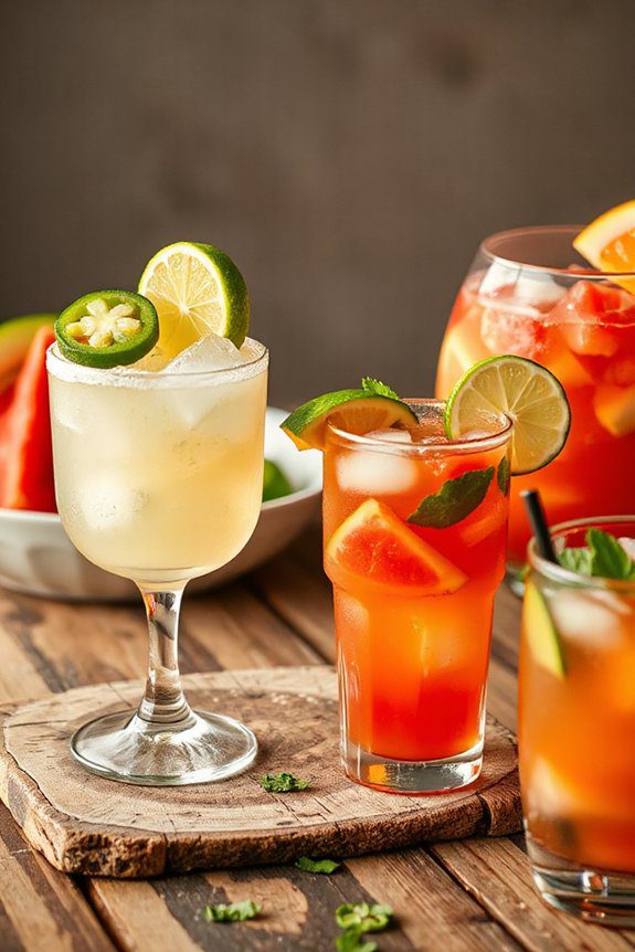 signature drinks and mocktails