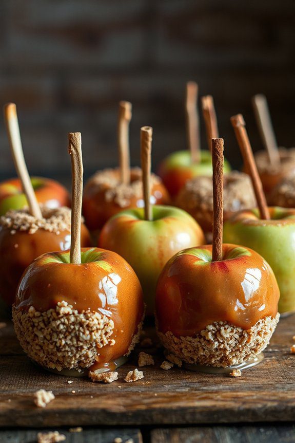 spicy caramel apple treats