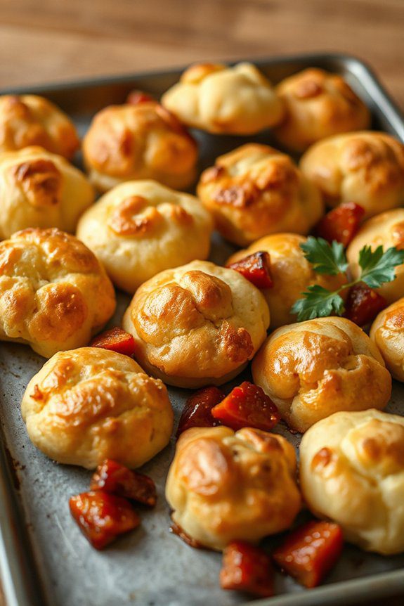spicy chorizo stuffed yorkshire bites