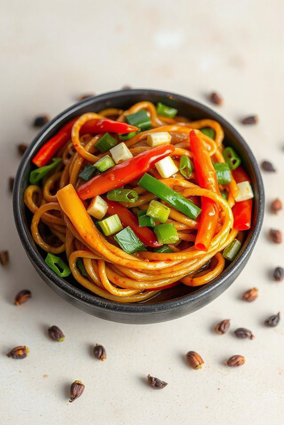 spicy flavorful vibrant noodles