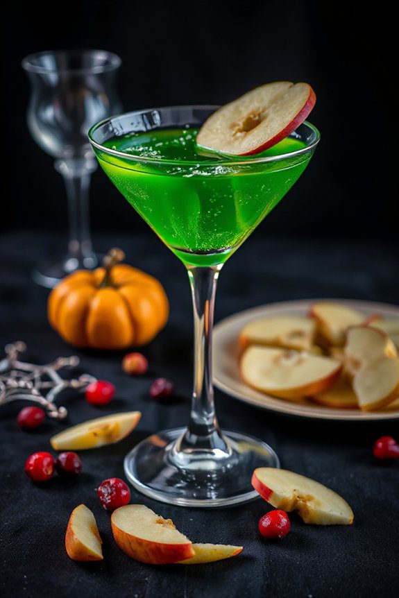spooky apple cocktail delight