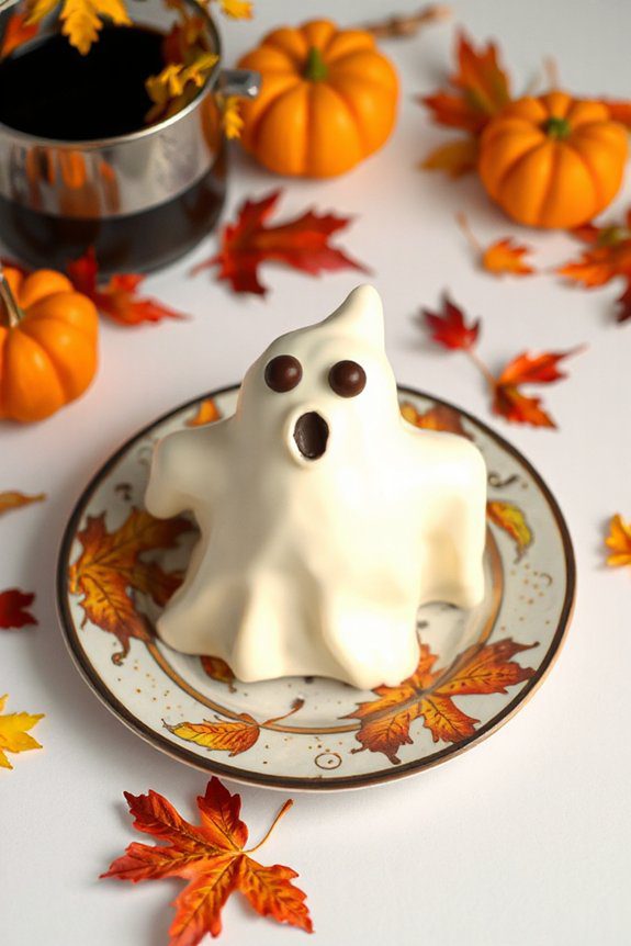 spooky chocolate covered marshmallows