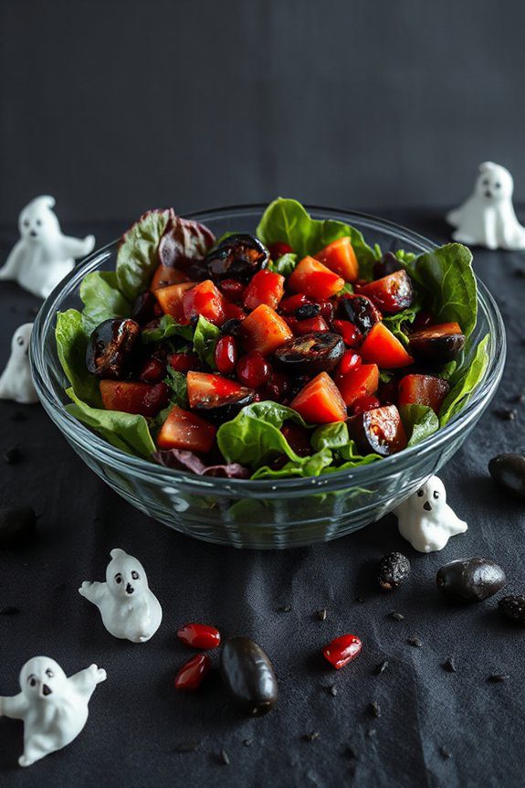 spooky halloween blood salad