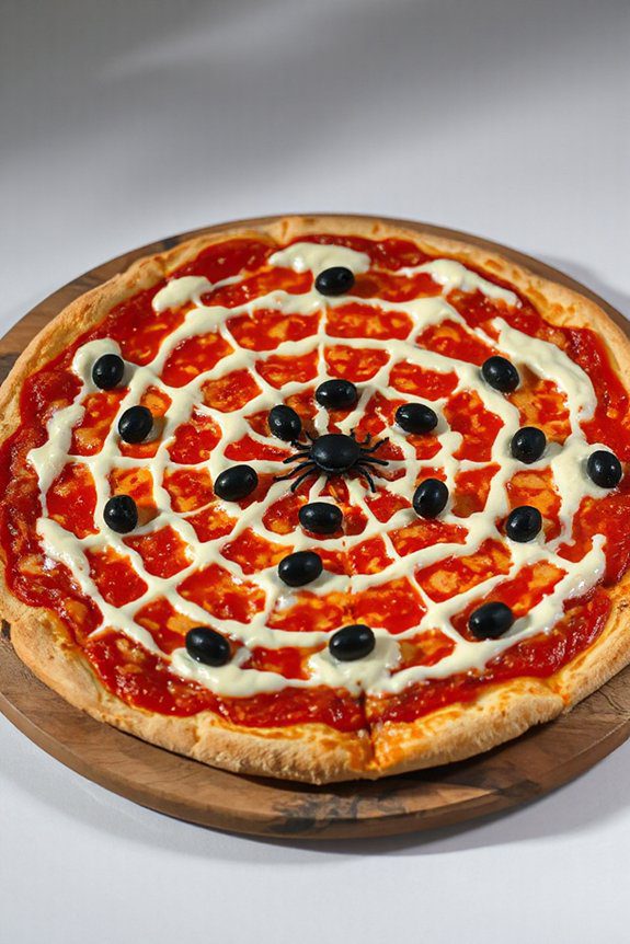 spooky halloween pizza creation