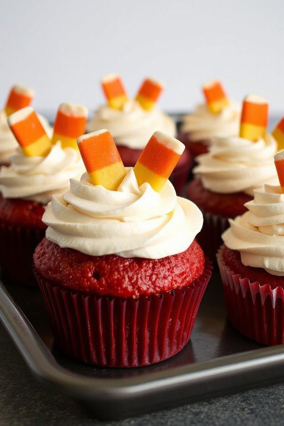 spooky vampire fangs cupcakes