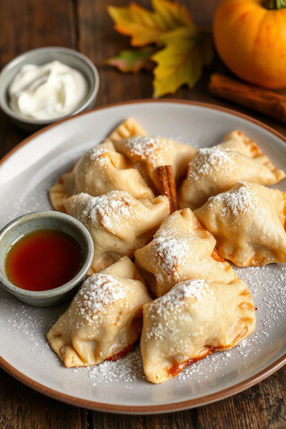 sweet apple filled dumplings