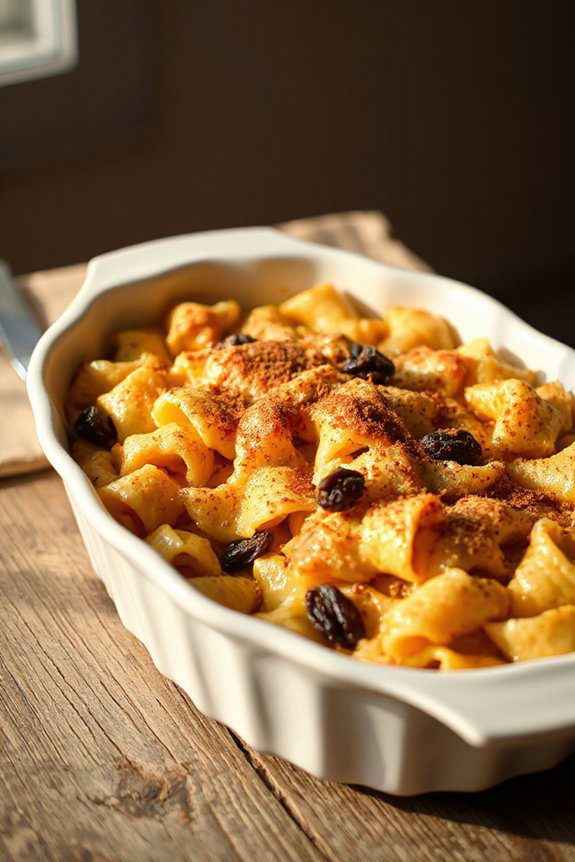 sweet comforting noodle casserole