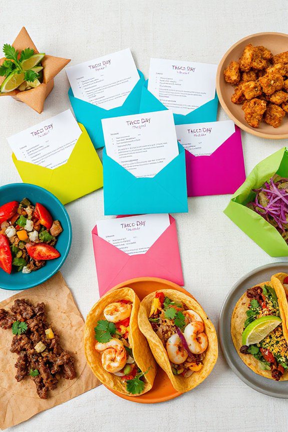 taco recipe party favors