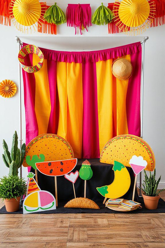 taco themed photo booth fun