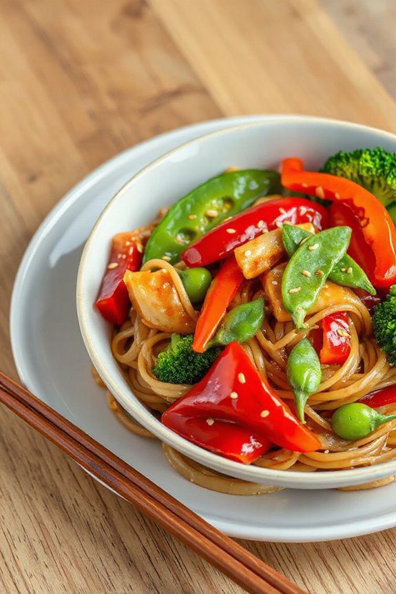 teriyaki noodles with vegetables