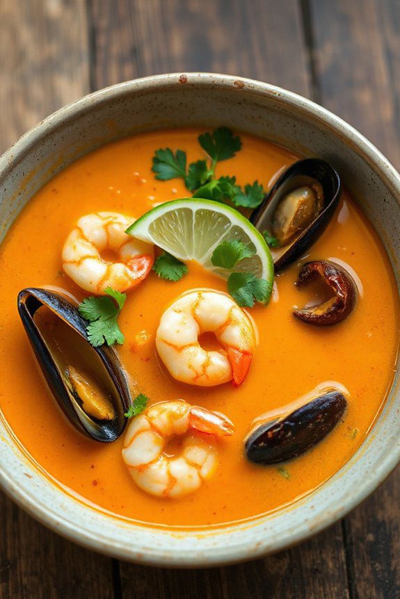 thai seafood bisque delight