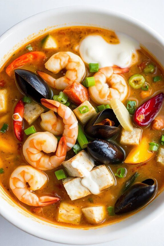 thai seafood gumbo fusion