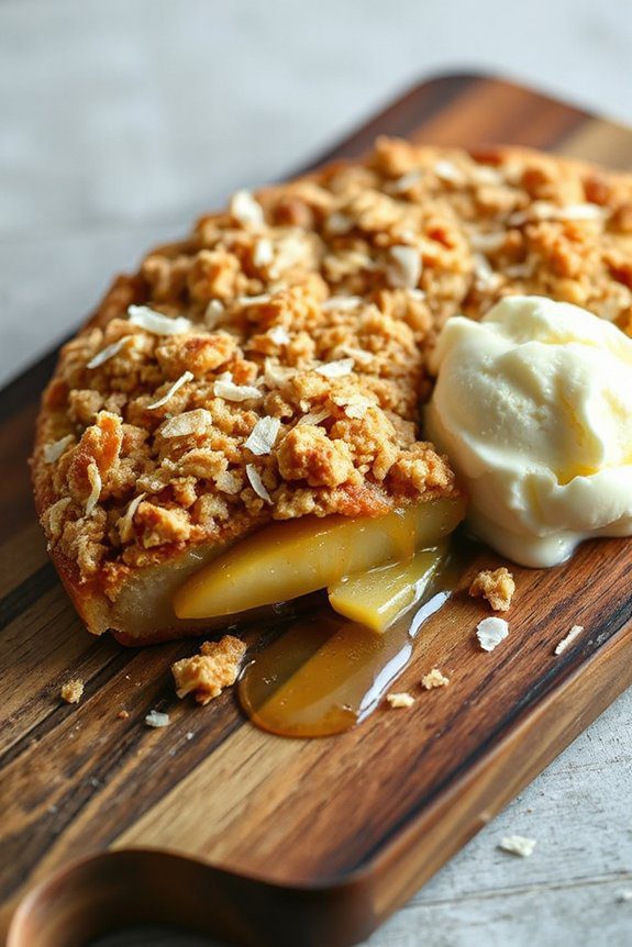 tropical coconut apple dessert
