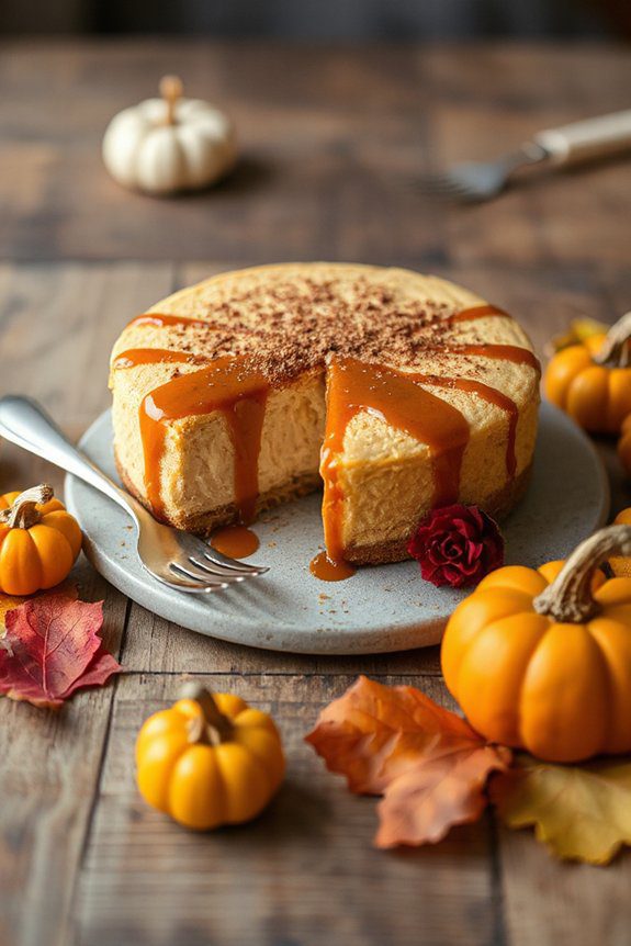 vegan pumpkin cheesecake delight
