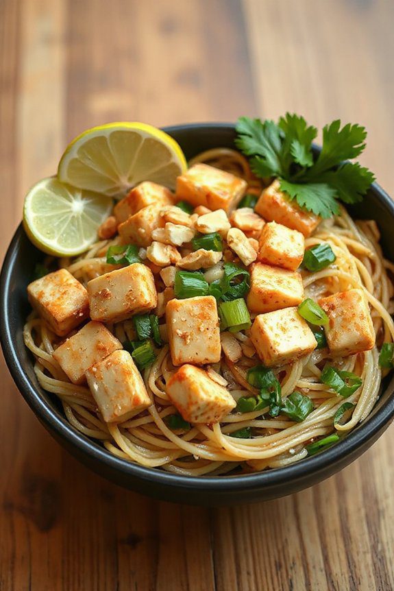 vibrant tofu pad thai