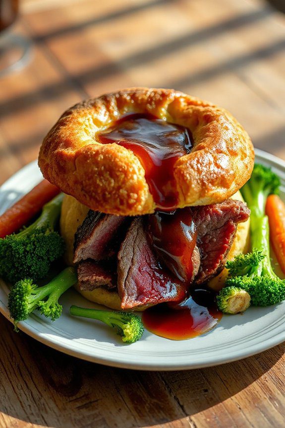 yorkshire pudding filled sandwiches