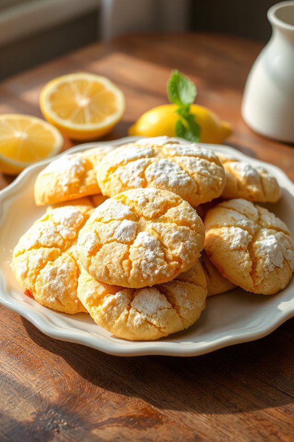 zesty chewy lemon cookies