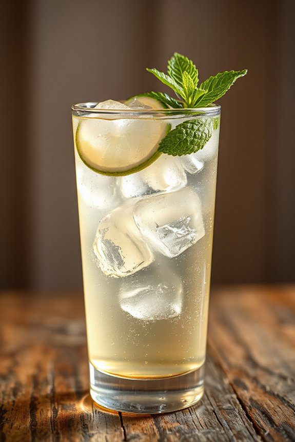 zesty ginger lime spritzer