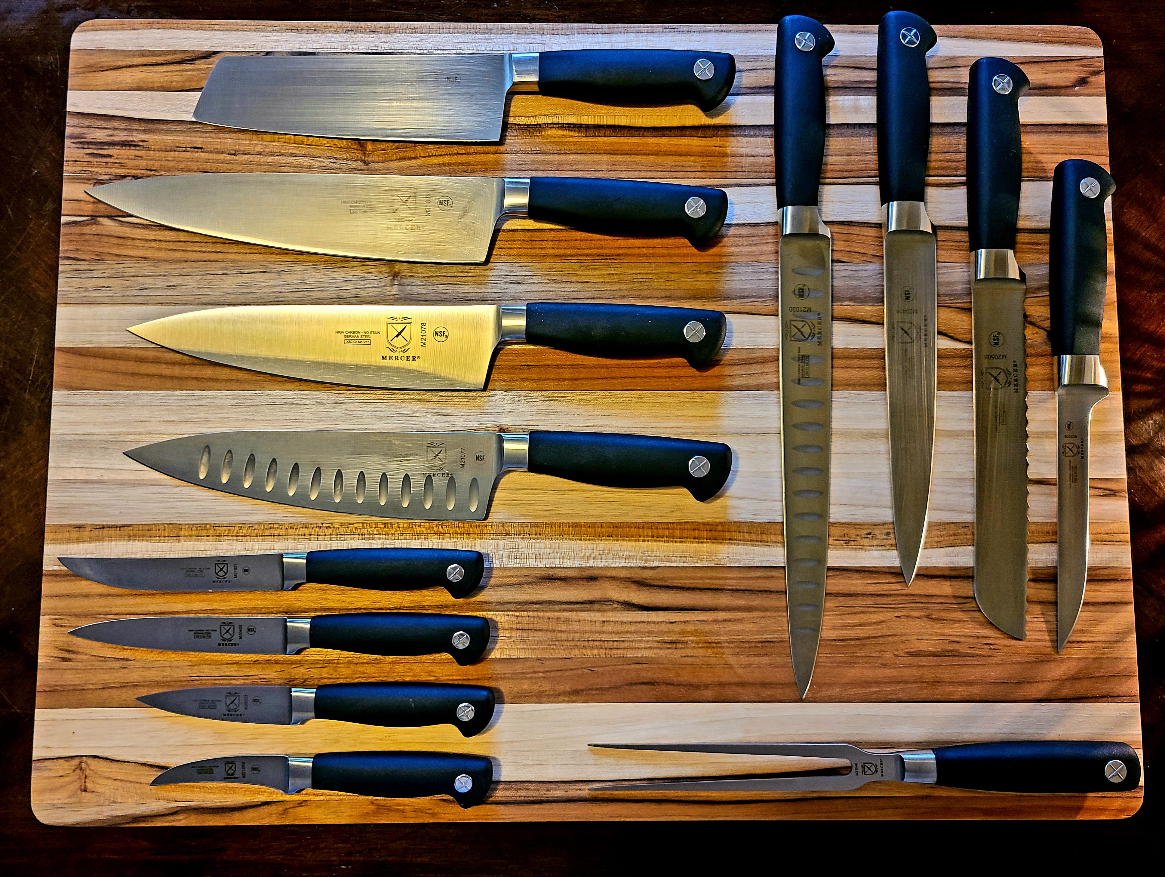 Mercer Culinary Genesis 8-Inch Short Bolster Chef's Knife, High Carbon Stainless Steel, Ergonomic Santoprene Handle customer photo 2