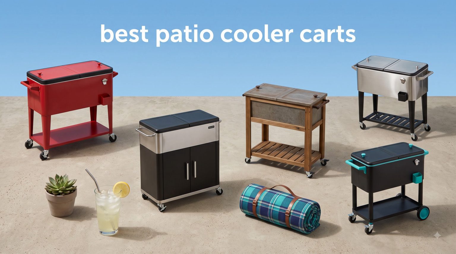 best patio cooler carts
