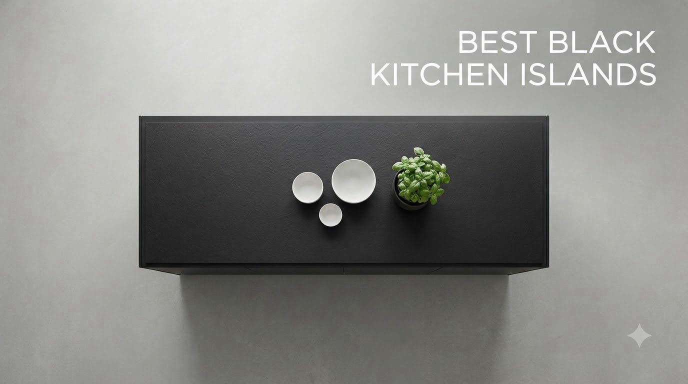 best black kitchen islands