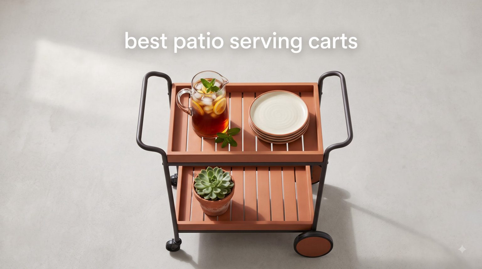 best patio serving carts