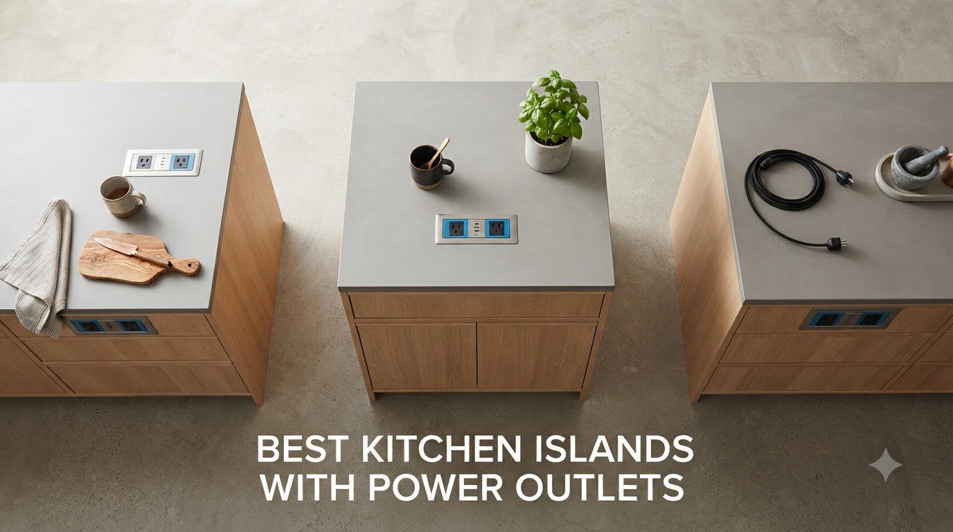 best kitchen islands with power outlets