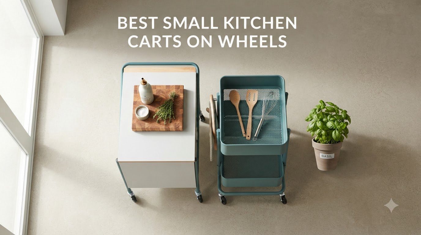 best small kitchen carts on wheels