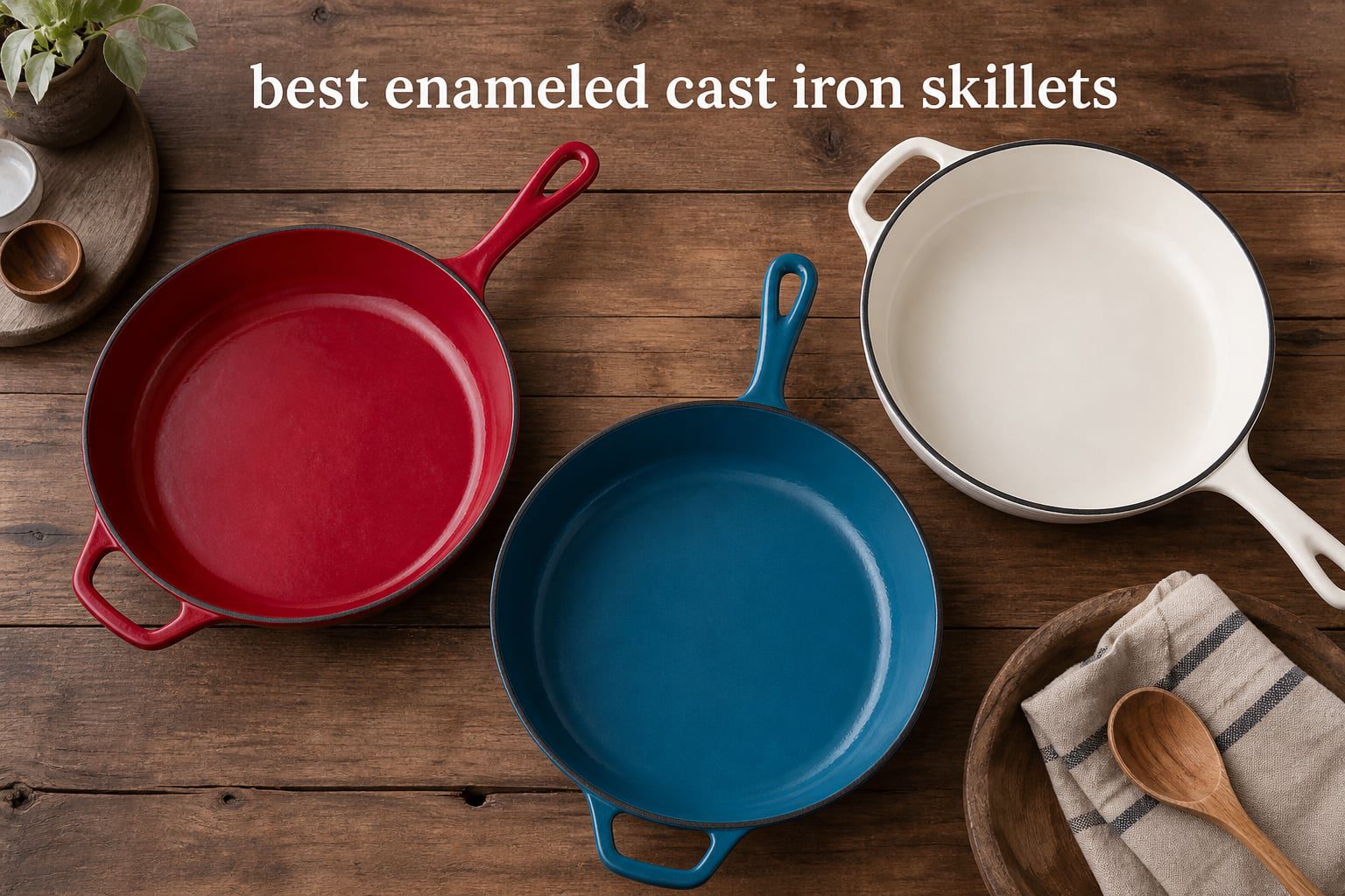 best enameled cast iron skillets