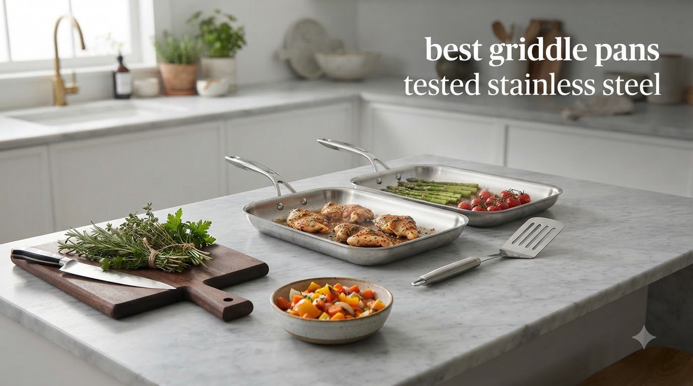 best griddle pans tested stainless steel
